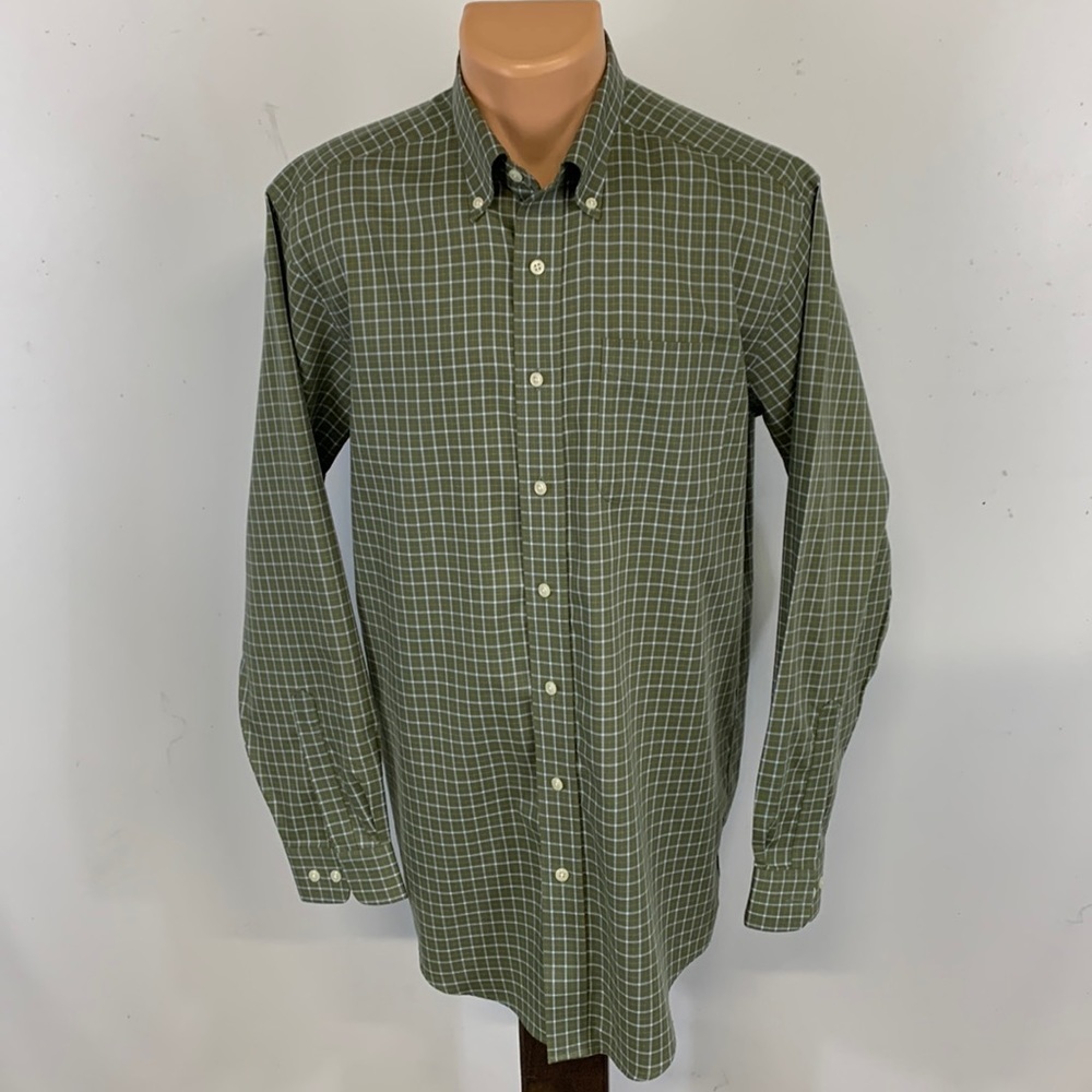 L.L. Bean long sleeve button down collar shirt.  M - T